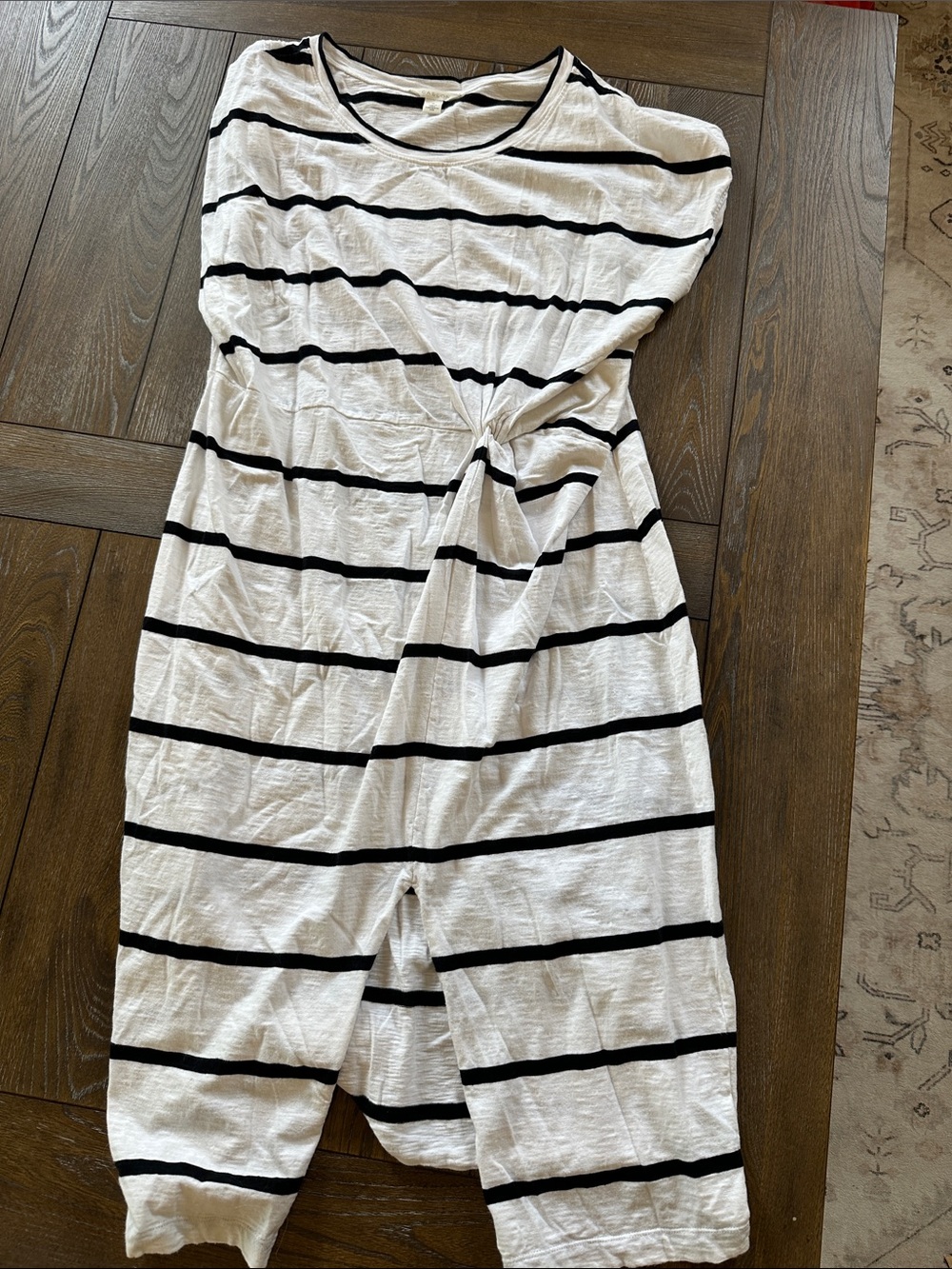 Caslon cotton dress black and white 2x